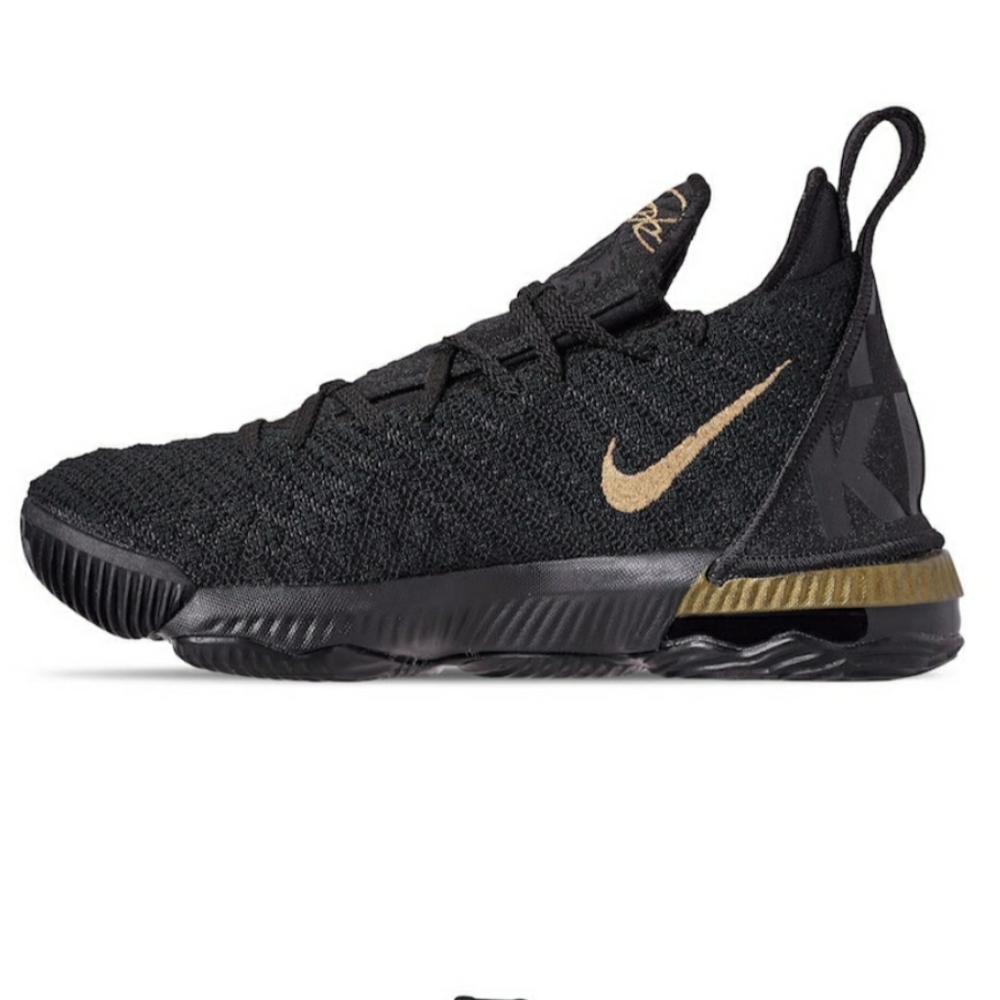 Nike Lebron James 2 Black/Gold Metallic Shoes